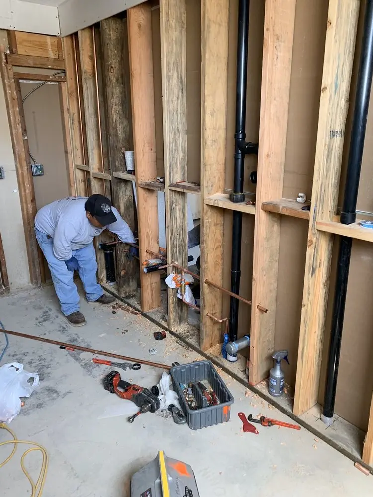 Commercial rough-in plumbing for Water Heater Replacement in City View